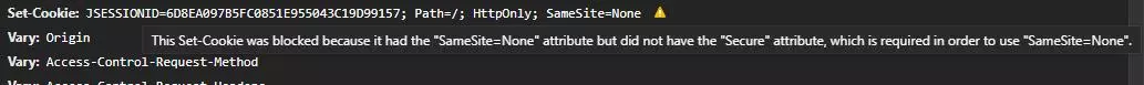 cookit with samesite none warning